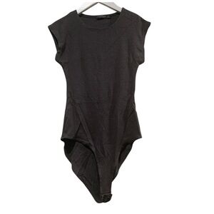 Stradivarius Black Sleeveless Bodysuit Dress